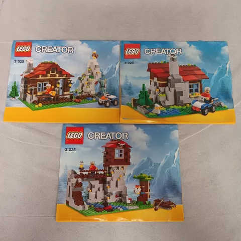 Lego Creator 3 in 1 Model 31025 Manuals 3 Manuals Only