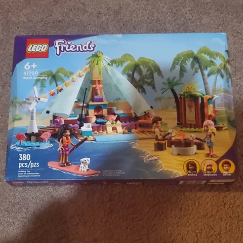 LEGO Friends 41700 Beach Glamping Complete Set 380 pcs Andrea Stephanie Daniel