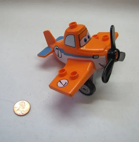 Lego Duplo Pixar Cars ORANGE AIRPLANE DUSTY #7 Radiator Springs Plane Airport