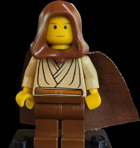 Obi-Wan Kenobi Young Hood Cape 7161 Yellow Vintage Star Wars Minifigure D04