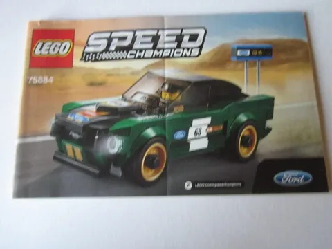 Lego Speed Champions Building Instructions Instruction 75884 Ford Mustang