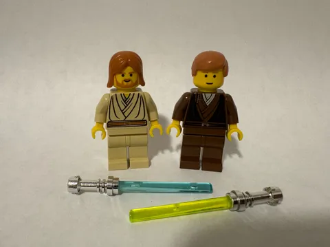 LEGO Star Wars Obi-Wan Kenobi & Anakin Skywalker sw055a sw0100 7133 - NEW