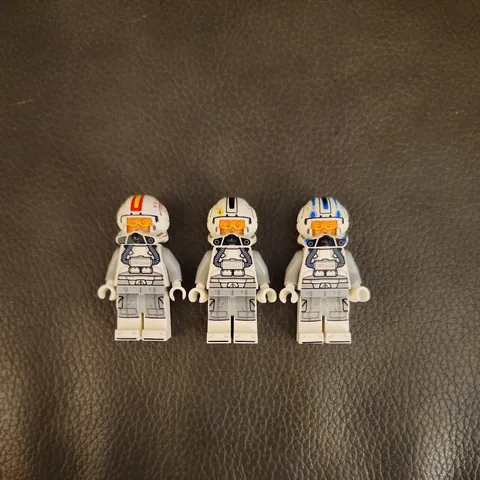 Lego ARC 170 Pilot Minifigure lot  Oddball, Jag, and Clone Pilot