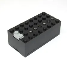 LEGO Black Electric 9V Battery Box Small Assembly 4761 Black with Gray Button