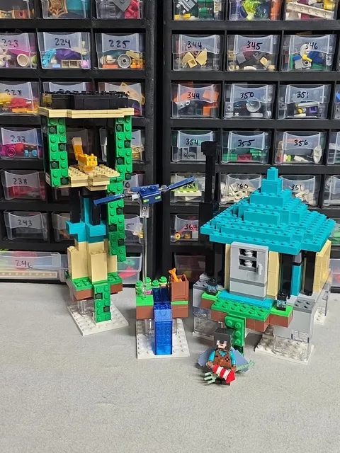 LEGO Minecraft The Sky Tower 21173 Near Complete 98% 