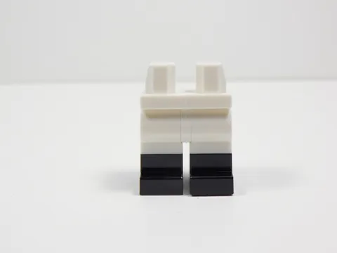 LEGO White Legs Pants w/ Black Boots Minifig S4