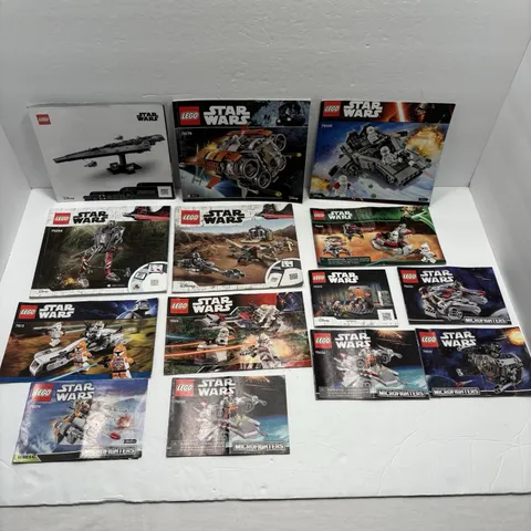 Star Wars Lego Instruction Manuals Lot Of 14
