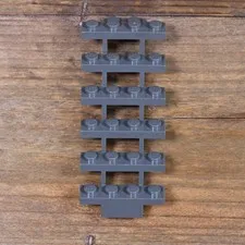 LEGO Dark Bluish Gray Stairs 7 x 4 x 6 Straight Open Part No. 30134 Qty 1