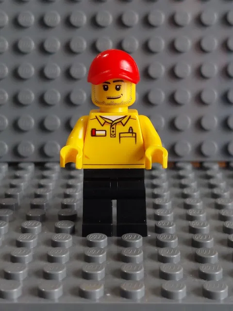 Lego 60097 - Delivery Driver with Lego Shirt Minifigure - Used