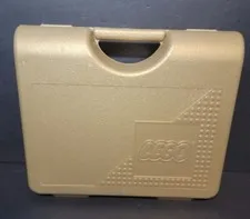 VTG 90s Lego Gold Carrying Case Empty 1997 Markings On The Inside 