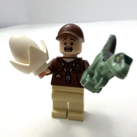 LEGO® Park Worker Minifigure - Jurassic World Park Raptor Dinosaur Egg