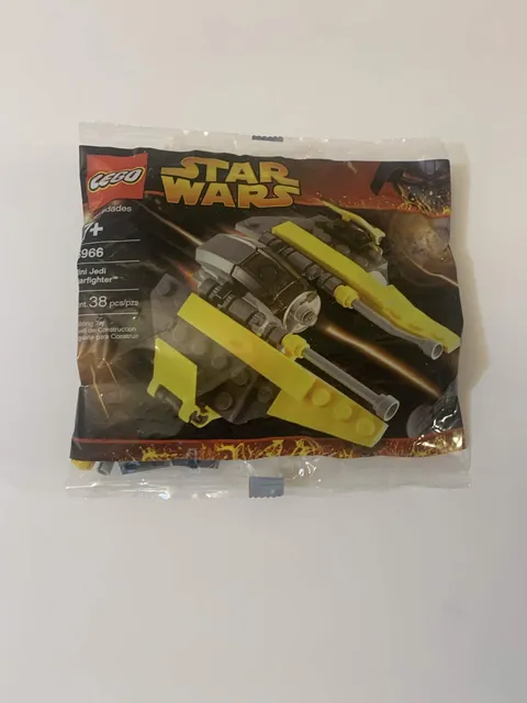Vintage 2005 LEGO 6966 Star Wars Mini Jedi Starfighter New in Polybag Package