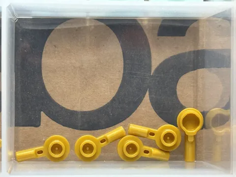 LEGO Parts - Pearl Gold Bar 1L with 1 x 1 Round Plate - No 32828 - QTY 5