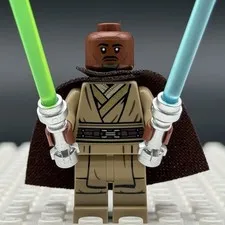 LEGO Star Wars Kelleran Beq Minifigure Jedi from 75378 sw1336 w/ Lightsabers