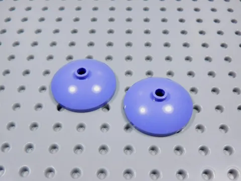 LEGO Lot of 2 Violet Purple Round 3x3 Radar Dish Saucers BT