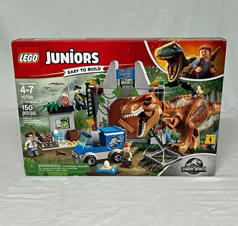 LEGO Juniors Jurassic World T. rex Breakout 10758 150 pcs Ages 4-7