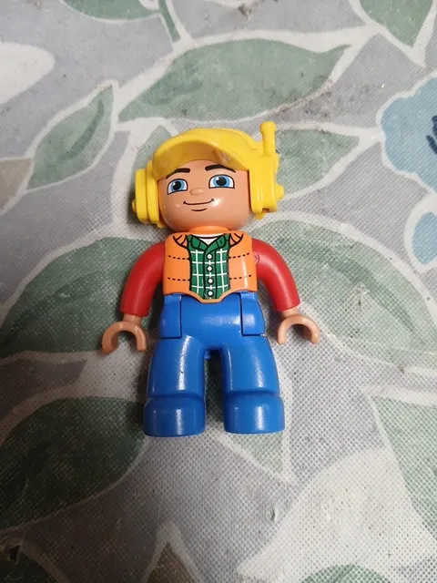 Lego: Duplo- Big Construction Site 10813- Replacement Construction Worker Figure