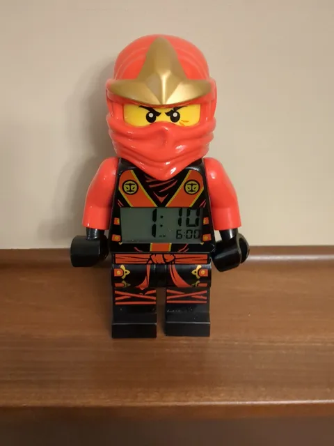 LEGO Ninjago Kai Red Digital Alarm Clock