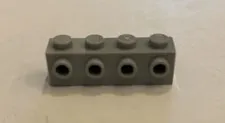 Lego 30414 1x4 modified brick gray with studs on one side x 8