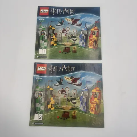 Harry Potter Lego Manuals / Instructions 75956 #1 & #2￼