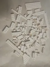 Lego White Pieces Lot 5 Oz