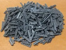 LEGO 570pcs 1x Wide Plates 1x2 1x3 1x4 1x6 1x8 1x10 1x12 Dark Bluish Gray Clean 