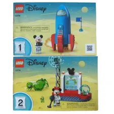 2 LEGO Disney #10774 Space Rocket Mickey Instruction Booklets 1 & 2 Manuals Only
