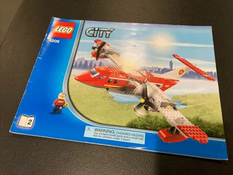 Lego City Fire Plane (4209) Instruction Manual #2 Only 2012 No Bricks Lot 08