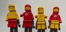 Lego Space Man Classic Minifigure 1980s Vintage Yellow Red 6930 Legoland