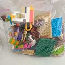 LEGO Friends Lot – 19.2 oz Mixed Pieces + Built Shop/Café– Loose Parts & Partial