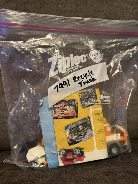 LEGO CITY: Recycle Truck (7991), 99% Complete, Original Instructions, No Box