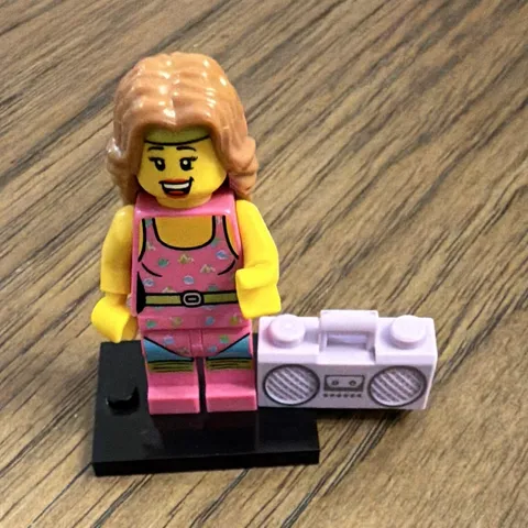 LEGO Minifigures Aerobic Instructor Woman w/ Boombox-Collectible Series 5