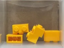 LEGO Parts - Bright Light Orange Brick 1 x 2 Stud on Side - No 86876 - QTY 5