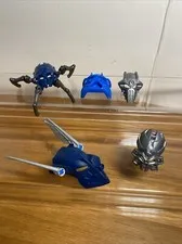 LEGO Bionicle Mask Lot Of  5   Skull Spider  Kaukau Nuva  Skull  Toa Gali