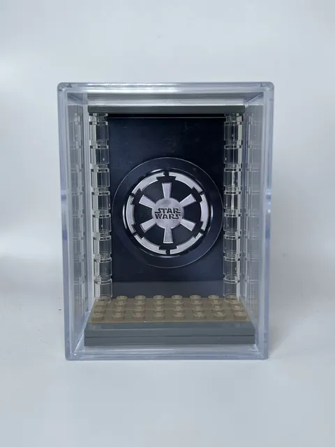 Collectible Force Pack Minifigure Display Case For Lego Star Wars Imperial Logo
