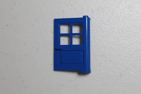  LEGO 1x 3861 Blue Door 1 x 4 x 5 with 4 Panes