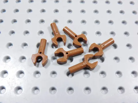 LEGO Lot of 6 Reddish Brown Claws Hands Robot Minifig BK