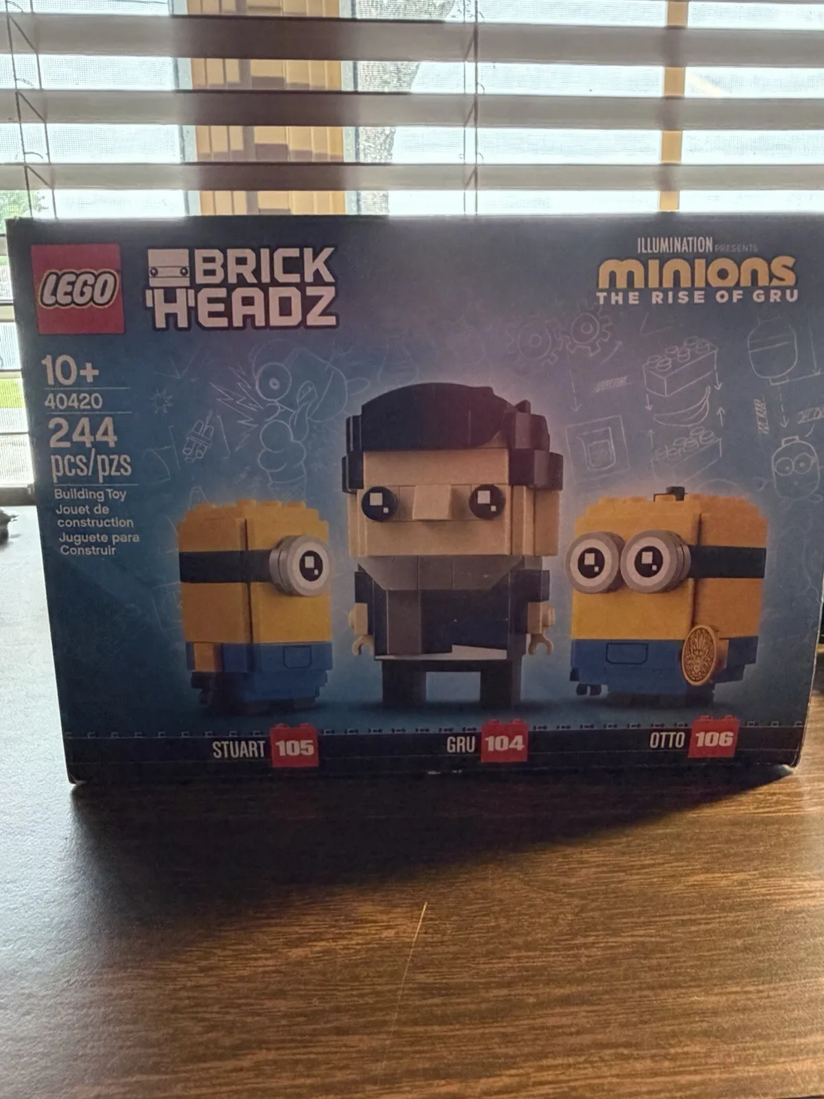 LEGO BrickHeadz 40420 Gru, Stuart & Otto Minions Rise of Gru Set Complete w/ Box