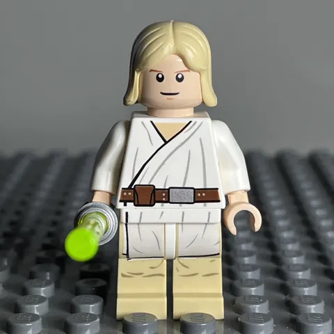 LEGO Minifigure - Luke Skywalker - Light Nougat, Long Hair - sw0273 - 3J