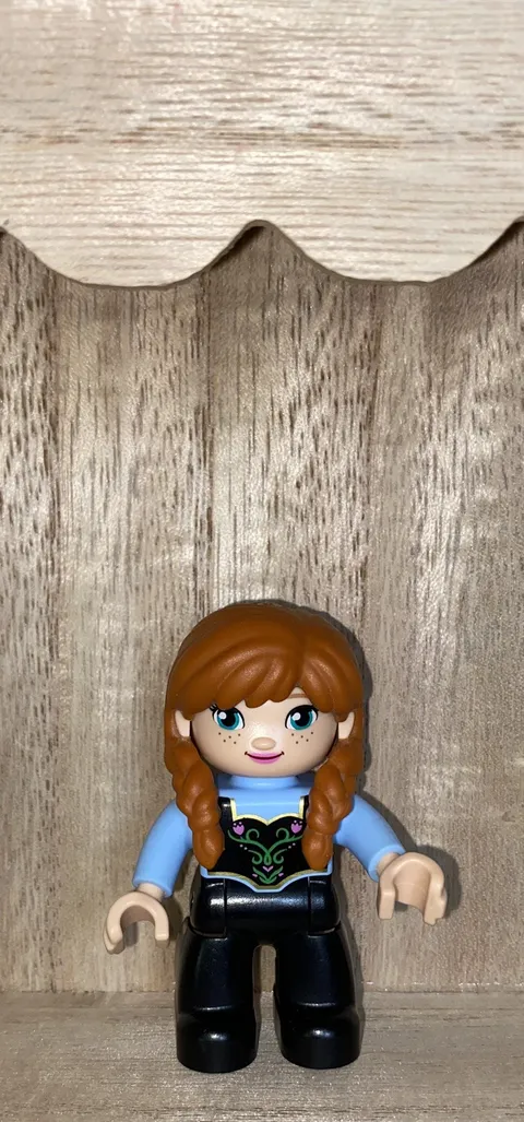 LEGO Duplo Frozen Disney Anna Girl Black Pants Princess Redhead Braids 