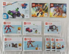 Lego Marvel Super Heroes Mixed Lot of 11 Instruction Manuals Spider-Man Iron Man