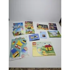 Mix Lot of Vintage Lego Land, Lego System Instructions Manuals