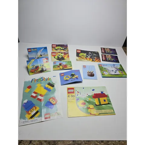 Mix Lot of Vintage Lego Land, Lego System Instructions Manuals