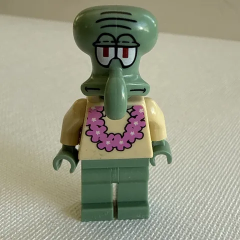 LEGO SpongeBob SquarePants Squidward Minifigure Pink Lei bob035 - Ships Free