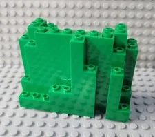 LEGO Green 4x10x6 BURP Rock Wall Piece