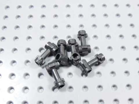 LEGO Lot of 6 Dark Pearl Gray Dual Hilts Weapon Minifig BM