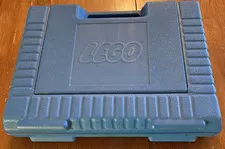 LEGO BLUE HARD PLASTIC STORAGE CARRYING CASE 1985