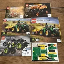 Lego Technic Instructions Manual Only Lot of 5 John Deere Monster Jam