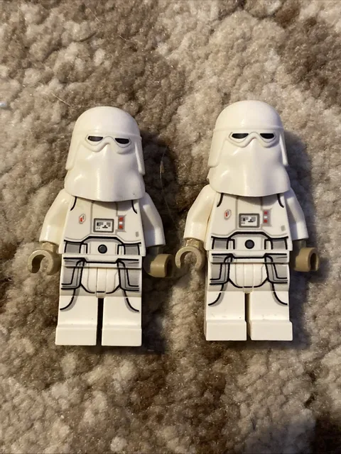 2x Snowtrooper sw1009 Star Wars Minifigure Lego Lot See Pics