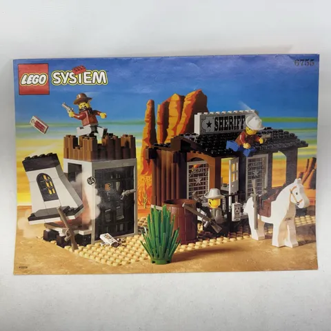 VG+ LEGO 6755 Sheriff's Lock-Up Instructions Manual Book Only Western 1996